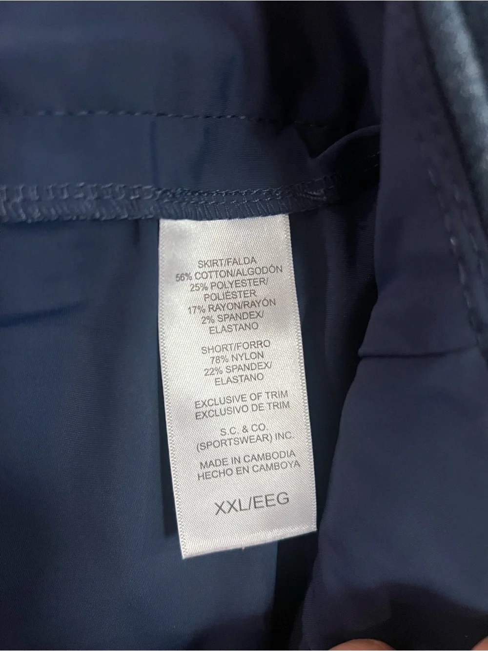 S.C. & CO. Navy Active High-Waist Leggings